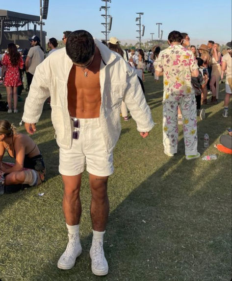 Love the versatility, can easily mix and match with other pieces Ezoo Outfits Festivals Men, Cochella Male Outfits, Festival Outfits 2023 Men, Mens Cochella Outfits For Men, Cochlea Outfits, Men Cochella Outfits Festival Style, Male Festival Outfit Summer, Festival Inspo Outfits Men, Music Festival Fits Men