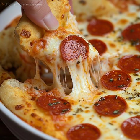 Crock Pot Pizza Dip Recipe | Easy Cheesy Appetizer - My Home Made Recipe Crock Pot Dips For Parties Appetizers, Hot Pizza Dip Crockpot, Pepperoni Dip Crock Pot, Cold Pizza Dip With Cream Cheese, Pizza Dip Recipes Crockpot, Crockpot Pizza Dip With Cream Cheese, Crock Pot Pizza Dip, Slow Cooker Pizza Dip, Pepperoni Pizza Dip Crockpot