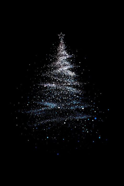 Christmas tree festival winter lights. | free image by rawpixel.com / Tung Silent Night Aesthetic, Black Christmas Wallpaper, Black Christmas Aesthetic, Christmas Tree In Snow, Sparkle Christmas Tree, Sparkling Christmas Tree, Christmas Moon, December Pictures, Christmas Tree Festival