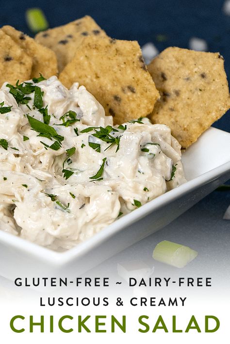 Gluten Free Dairy Free Chicken Salad, Dairy Free Chicken Salad Recipe, Dairy Free Chicken Salad, Juicy Roasted Chicken, Best Roast Chicken, Creamy Chicken Salad, Aip Diet Recipes, The Best Roast, Best Roasted Chicken