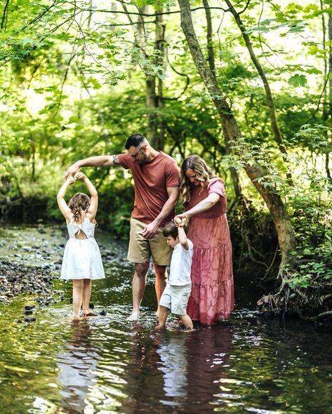 Summer mini sessions… being released TOMORROW! Sharing a sneak peek from today’s creek model call session 🤍 I’m so excited to offer creek mini sessions once again, in addition to my other summer mini sessions which will all be released tomorrow! Keep an eye out for more information to come. I can’t wait to photograph you and your loved ones at this beautiful creek location! Creek Photoshoot Kids, Family Creek Photos, Creek Mini Sessions, Creek Family Photoshoot, Creek Minis, Creek Pics, Summer Mini Sessions, Creek Photoshoot, Creek Photos