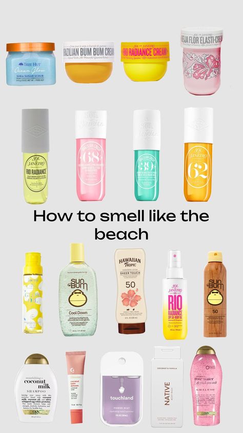 How to smell like the beach🌊 #beach #preppy #beachaesthetic #soldejaneiro How To Smell Like The Beach, How To Smell Like, Beach Routine, Smell Like The Beach, Beach Core, Beach Scent, Beach Preppy, School Study Ideas, Study Ideas