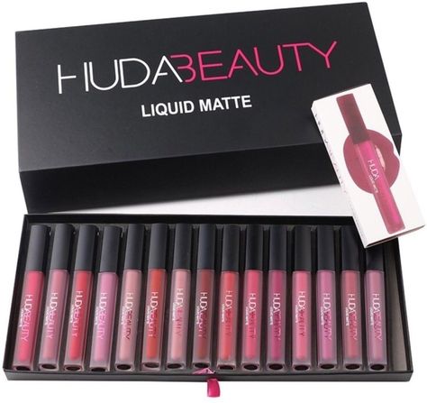 https://www.shopmart.com.bd/product/huda-beauty-liquid-matte-16-pcs/ Huda Lipstick, Huda Beauty Lipstick, Mac Lipstick Swatches, Mac Lipsticks, Huda Beauty Makeup, Liquid Lipstick Set, Natural Hair Mask, Batons Matte, Anti Aging Oils