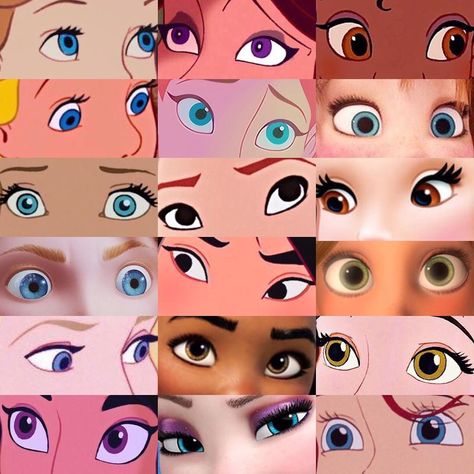 Comment what is the most beautiful eye . Disney Characters Eyes, Disney Princess Eyes, Disney Kızları, Disney Eyes, Character Design Cartoon, Disney Jasmine, Images Disney, Wallpaper Disney, Animation Sketches