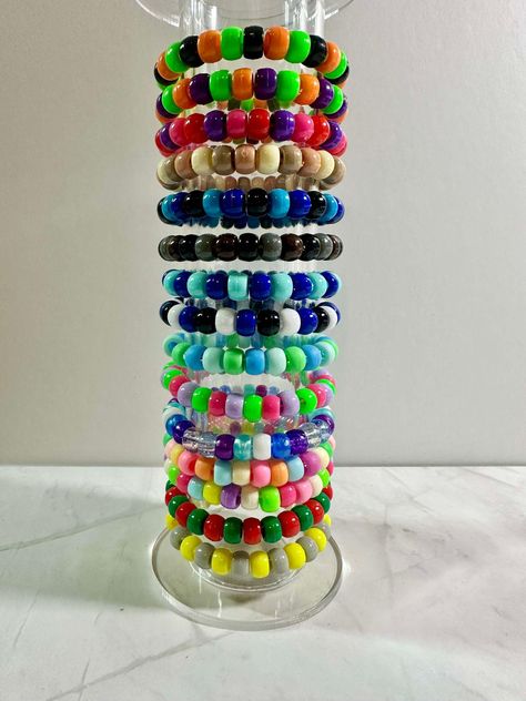 Bracelet Color Combos Pony Beads, Cute Pony Bead Bracelet Ideas, Simple Pony Bead Bracelets, Aesthetic Pony Bead Bracelets, Bracelets Pony Beads, Pony Bead Bracelets Ideas, Pony Beads Bracelet, Pastel Pony Bead Bracelet, School Chromebook