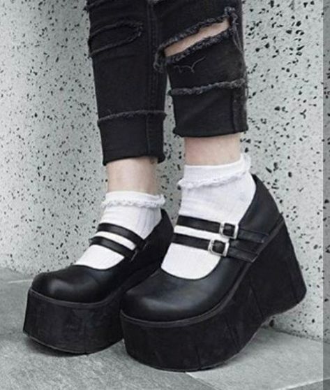 Goth Shoes Aesthetic, Dr. Martins, Platform Dr Martens, Goth Things, Funky Makeup, New Rock Boots, Dolls Kill Shoes, Goth Shoes, Demonia Shoes