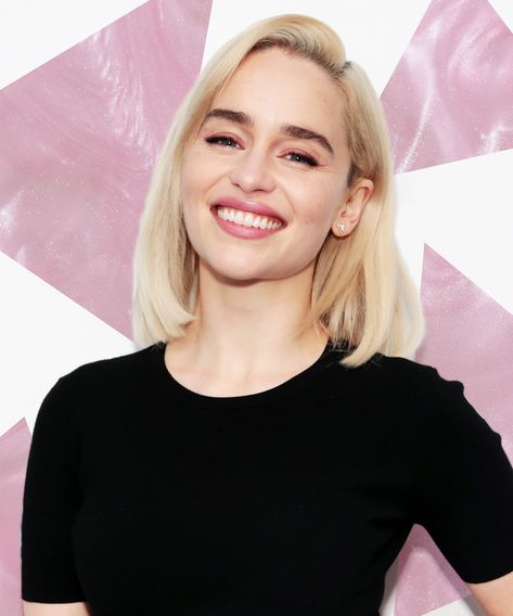 Why Emilia Clarke Really Went Platinum — & Why She Regrets It #refinery29 https://www.refinery29.com/en-us/2018/05/200001/emilia-clarke-blonde-hair-reaction Emilia Clarke Hair, Ash Blonde Hair Colour, Blonde Balayage Highlights, Silver Blonde Hair, Going Blonde, White Blonde Hair, Cool Blonde Hair, Hot Hair Colors, Silver Blonde