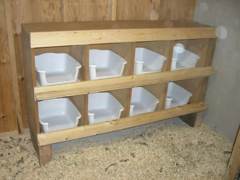 easy to clean nesting boxes.  Cut the front edge so they don't roost on them. Nest Boxes, Chicken Pen, Chicken Nesting Boxes, Backyard Chicken Coop Plans, Best Chicken Coop, Chicken Coop Designs, Building A Chicken Coop, Nesting Box, Chicken Coop Plans