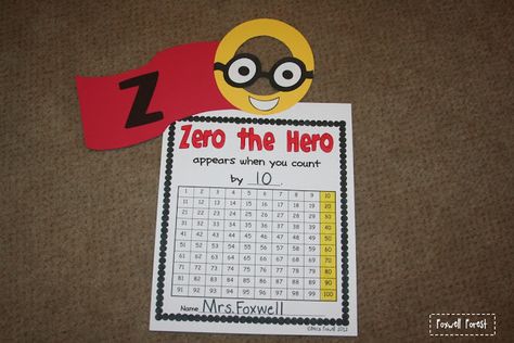 Math Night, Math Coach, Superhero Classroom, Math Number Sense, Zero The Hero, Math Time, Math Numbers, First Grade Math, 1st Grade Math