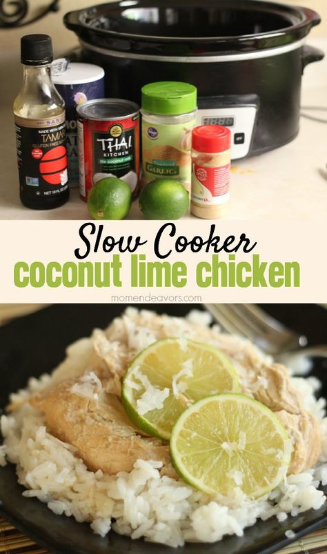 ❤~☆@msbrandis7286☆~❤ Lime Chicken Recipes, Coconut Lime Chicken, Lime Chicken, Crock Pot Slow Cooker, Crockpot Recipes Slow Cooker, Coconut Curry, Crock Pot Cooking, Coconut Lime, Chicken Crockpot Recipes