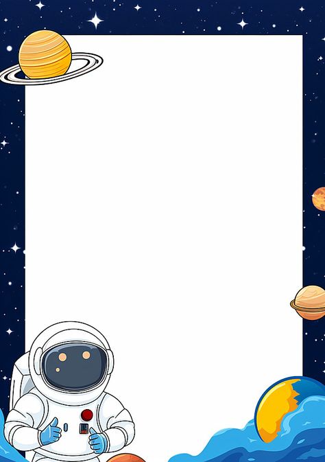 an astronaut with a book and an space scene Cute Wallpapers Space, Astronaut Bulletin Board, Space Theme Background, Astronaut Background, Outer Space Background, Space Scene, Astronaut In Space, Solar System Crafts, Education Poster Design