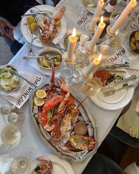 All Posts • Instagram Ocean Snacks, Seafood Dinner Party, Smoked Cod, Seafood Party, Italian Dinner Party, Lunch Table, Dinner Club, Clam Bake, Duck Fat