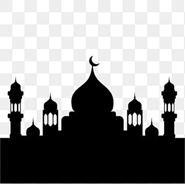 Mosque Vector Png, Masjid Silhouette, Silhouette Buildings, Masjid Vector, Masjid Png, Islamic Masjid, Mosque Drawing, Mosque Clipart, Mosque Png