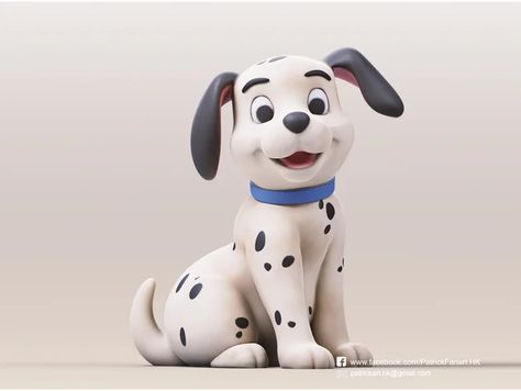 斑點狗DalmatianIf you like my work, share and give me a like.Follow me here: 3d Dog, Dog Icon, Dalmatian Dog, Street Dogs, Dog Modeling, Smiling Dogs, Dog Cute, Character Poses, Free Dogs