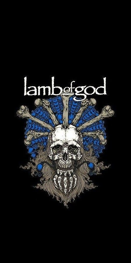 Lamb Of God Wallpaper, Lamb Of God Band Wallpaper, Lamb Of God Logo, Lamb Of God Band, Heavy Metal Tattoo, Band App, Black Skulls Wallpaper, Metal Posters Art, Rock Band Logos