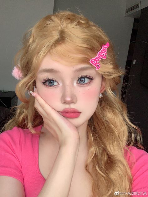 Bold Lipstick Makeup, Makeup Layout, Elegant Flower Girl Dress, Angel Makeup, Korean Makeup Tutorials, Barbie Makeup, Cute Makeup Looks, Asian Eye Makeup, Aesthetic Eyes