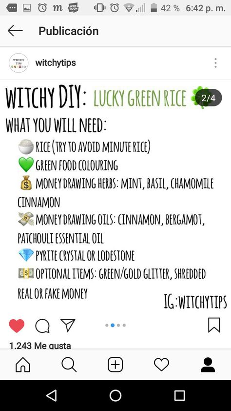 Rice Witchcraft, Witch Tips, Witchy Tips, Minute Rice, Green Rice, Patchouli Essential Oil, Pyrite Crystal, Green Food Coloring, Lucky Green