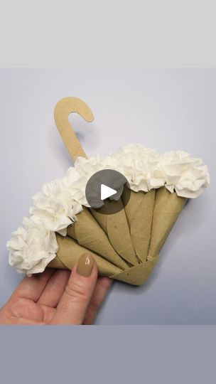 366K views · 6.6K reactions | Amazing Toilet Paper Rolls Craft Idea 
#amazing #toiletpaperrolls #craft #idea #papercraft #craftidea #recycling #reuse #reciclaje #diy #umbrella #parasolka #whiteflowers #flowers #toiletpaper | Day with DIY | Day with DIY · Original audio Tissue Paper Roll Crafts, Toilet Paper Rolls Craft, Tissue Roll Crafts, Diy Umbrella, Flower Table Decorations, Roll Craft, Umbrella Decorations, Shiplap Walls, Toilet Paper Rolls