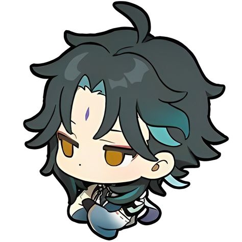 xiao genshin impact sticker chibi Xiao Genshin, Party Icon, Telegram Stickers, Fandom Games, Sticker Maker, Chibi Characters, Art Programs, 영감을 주는 캐릭터, Cute Chibi