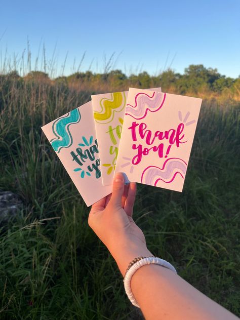 These cards are hand-made on quality cardstock that is perfect for sending a fruity thank you! Each individual card is 4.25 in x 5.5 when folded as pictured. The inside is left blank leaving the perfect amount of space to leave a sweet note. There are 3 different cards included in the pack that each come with a blank envelope. Thanks for shopping small! Easy Diy Thank You Gifts, Small Thank You Cards, Simple Handmade Thank You Cards, Cute Note Ideas For Friends, Watercolour Thank You Cards Handmade, Get Better Card Ideas, Ideas For Thank You Cards, Card Ideas Thank You, Thanks You Card Ideas