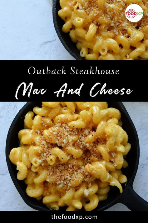 Outback Mac And Cheese Recipe, Outback Steakhouse Mac And Cheese Recipe, Outback Steakhouse Mac And Cheese, Kids Mac And Cheese Recipe, Steakhouse Mac And Cheese Recipe, Steakhouse Mac And Cheese, Macaroni Cheese Recipes, Main Dish Casseroles, Outback Steakhouse