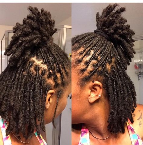 Shoulder length loc retwist Loc Progression, Women Locs, Locs Journey, Short Dreadlocks Styles, Bae Style, Leda Muir, Natural Locs, Natural Dreads, Short Locs