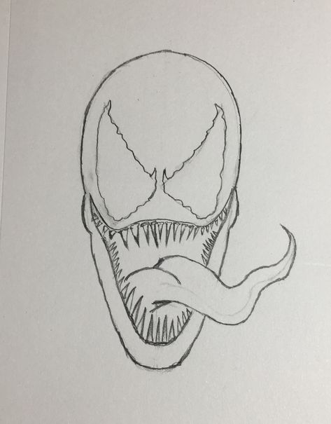 How To Draw Venom, Venom Drawing, Scary Eyes, Baking Secrets, Scary Drawings, Venom Art, Drawing Room Interior Design, Big Scary, Drawing Heads