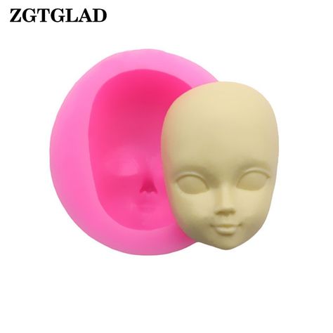 M929 DIY Girl Face Silicone Mold Fondant Molds Cake Decorating Tools woman mask Gumpaste Mould Polymer Clay Resin Molds-in Clay Extruders from Home & Garden on Aliexpress.com   Alibaba Group Fondant Girl, Woman Mask, Diy Chocolate, Formy Silikonowe, Types Of Mold, Face Girl, Cake Molds, Fondant Silicone Molds, Candy Molds