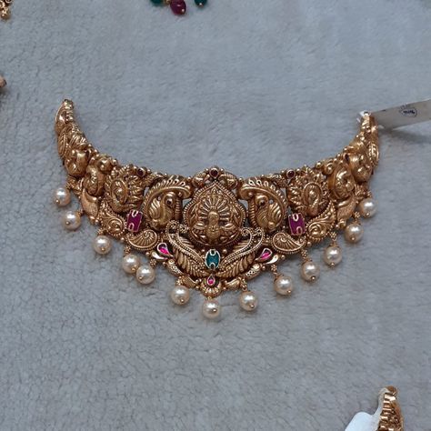 Buy Antique Choker 9 Online | Tayi Jewellers - JewelFlix Antique Choker, Choker Necklace Online, Dubai Gold Jewelry, Hair Style On Saree, Bathroom Plans, Neck Pieces Jewelry, Black Beads Mangalsutra Design, Choker Necklace Designs, Mangalsutra Design