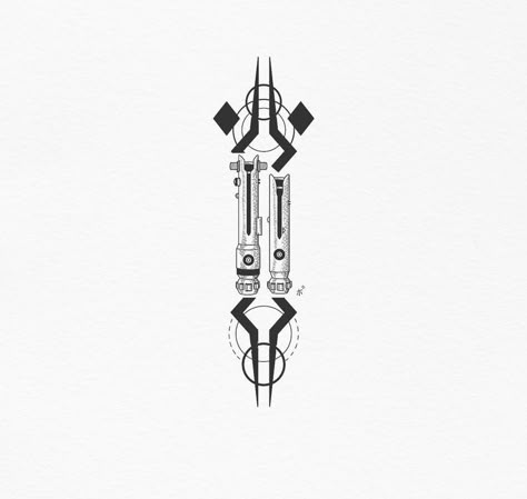 Minimal Ahsoka Tattoo, Ashoka's Lightsaber, Reylo Tattoo Ideas, Small Ahsoka Tattoo, Lowkey Star Wars Tattoos, Anikan Skywalker Tattoo Ideas, Ahsoka Lightsaber Drawing, Subtle Ahsoka Tattoo, Fulcrum Tattoo Star Wars