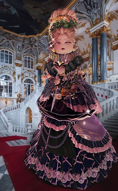 #rh#royalehighoutfit#royalehigh#rhoutfit Royale High Ballerina, Royaleween Outfits, Royale High Victorian Outfit, Dripping In Gold Outfit Royal High, Royale High Fits, Royal High Outfits, Rh Combos, Royale High Outfits, Steampunk Patterns