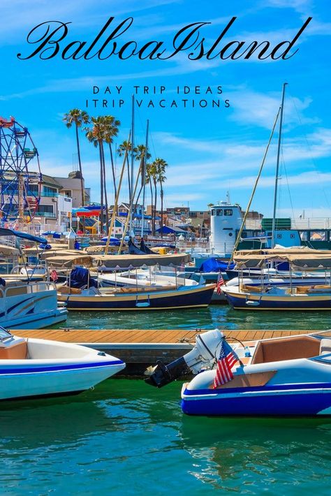 Take a daytrip to Balboa Island in Newport Beach! Find shopping, food and activities for the whole family. Don't miss all the fun things to do! #california #travel #family #itripvacations Balboa Island Newport Beach, California Activities, Balboa Beach, Orange County Beaches, Balboa Island, Rhodes Island, Carlsbad California, Irvine California, Shopping Food