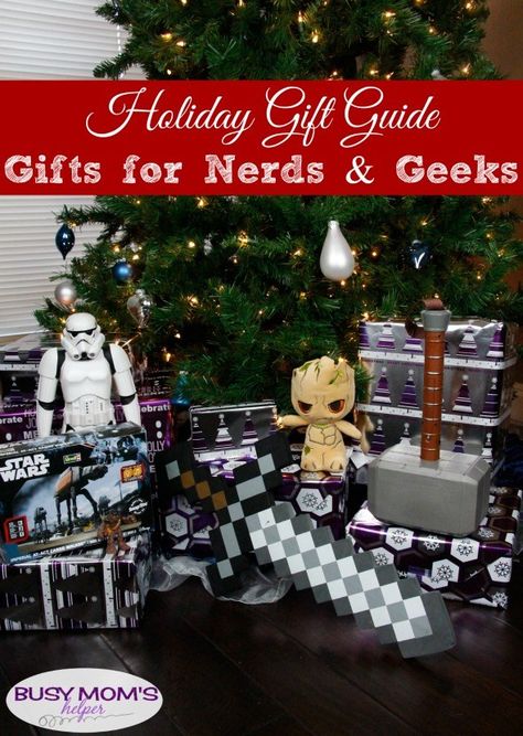 Holiday Gift Guide: Gifts for Nerds & Geeks / Whether Star Wars or Star Trek, Marvel or DC, Dr. Who, Harry Potter or any other incredible brands, here's a great list of perfect gifts for my fellow nerds & geeks! #holidaygiftguide #gifts #starwars #startrek #drwho #marvel #dc #superhero #harrypotter #giftideas #nerdgifts #geekgifts Nerdy Christmas Gifts, Harry Potter Dr, Marvel Or Dc, Gifts For Nerds, Nerdy Christmas, Dating Etiquette, Geek Gifts For Him, Raffle Basket, Raffle Baskets