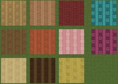 Floor Idea Minecraft, Minecraft Carpet Design Ideas, Minecraft Wood Floor Design, Minecraft Flooring Patterns, Minecraft Carpet Ideas, Minecraft Rug Designs, Floor Ideas Minecraft, Floor Patterns Minecraft, Minecraft Paths Design