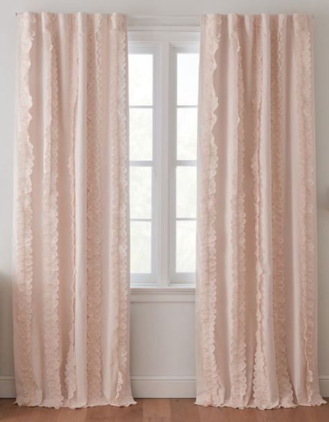 Kids Curtains & Nursery Curtains | Pottery Barn Kids Nursery Curtains Girl, Baby Curtains, Blush Curtains, Curtains Nursery, Nursery Blackout Curtains, Girl Curtains, Tablecloth Curtains, Nursery Curtains