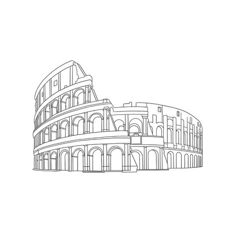 Rebecca Thomas on Instagram: “Line drawing of the Colosseum. What cities would you like to travel to in the future?? 🗺🌎 . . #art #etsy #sketch #drawing #arts_gallery…” Roman Empire Drawing, Colosseum Drawing, Rome Buildings, Architecture Journal, Drawing Arts, Patchwork Ideas, Architecture Drawing Sketchbooks, Building Sketch, Elbow Tattoos