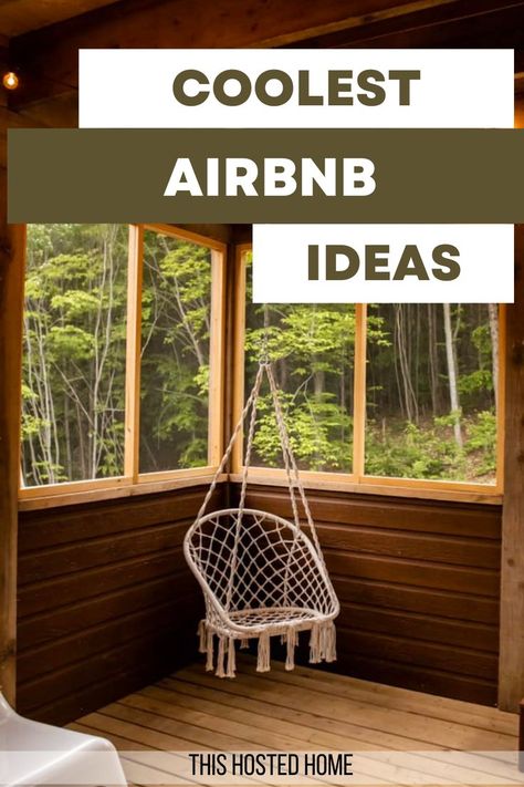 unique airbnb ideas Unique Airbnb Ideas, Air Bnb Ideas Decor, Room Ideas Bedroom Cozy, Cool Airbnb, Airbnb Checklist, Bnb Ideas, Unique Airbnb, Airbnb Ideas, Air Bnb