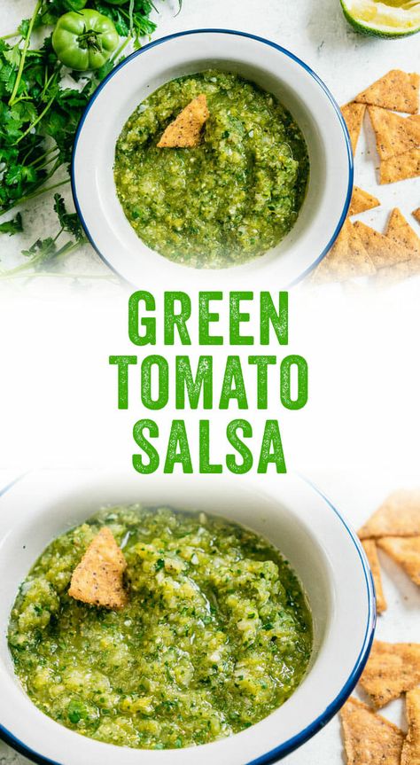 Recipes Fresh Tomatoes, Green Tomato Salsa Verde Canning, Green Tomato Salsa Verde Canning Recipe, Canning Salsa Recipes, Roasted Green Tomato Salsa, Green Tomato Salsa Recipe, Salsa Recipe For Canning, Mexican Sauces, Green Tomato Salsa