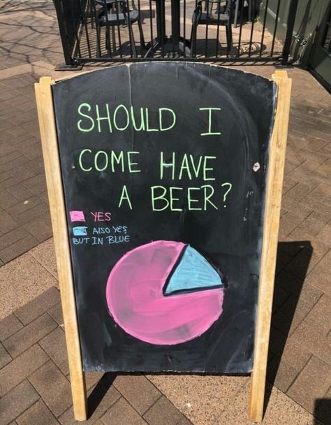 Guess that settles it Bar Chalkboard Ideas, Bar Quotes, Funny Bar Signs, Sidewalk Signs, Alcohol Quotes, Chalk Sign, Cafe Sign, Beer Quotes, Alcohol Humor