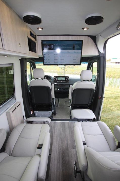 Luxury Off Road Family Sprinter Van Tour Van Interior, Luxury Passenger Van, Mercedes Benz Sprinter Interior, Family Sprinter Van, Mercedes Sprinter Van Conversion, Big Cars For Family, Sprinter Van Interior Ideas, Luxury Van Interior, Mercedes Sprinter Camper Conversion