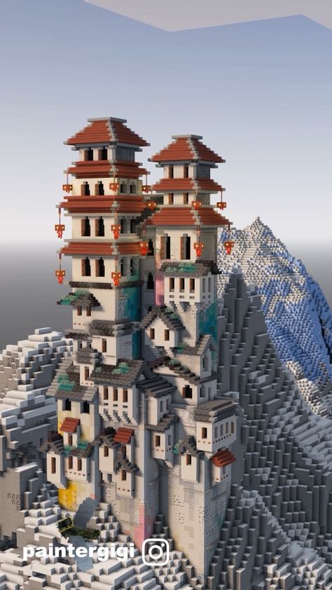 Minecraft Square, Tower Minecraft, Building Minecraft, Stone Tower, Medieval Houses, Minecraft Art, Games Images, Minecraft Designs, Minecraft Houses