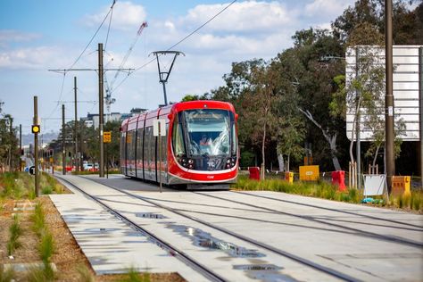 Light rail construction ride has lessons for Stage 2, report finds | The RiotACT Light Rail Vehicle, Afro Futurism, Biodiversity Conservation, Construction Activities, Public Transit, Public Private Partnership, Construction Cost, Light Rail, Green City