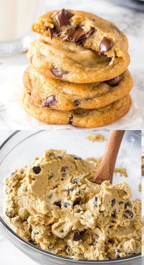 Recipes With Pudding Mix In Them, Chocolate Chip Cookies Pudding, Pudding Chocolate Chip Cookies, Cookies Pudding, Chocolate Marshmallow Cookies, Chocolate Chip Pudding, Tollhouse Cookies, Crumble Cookies, Chocolate Chip Shortbread Cookies