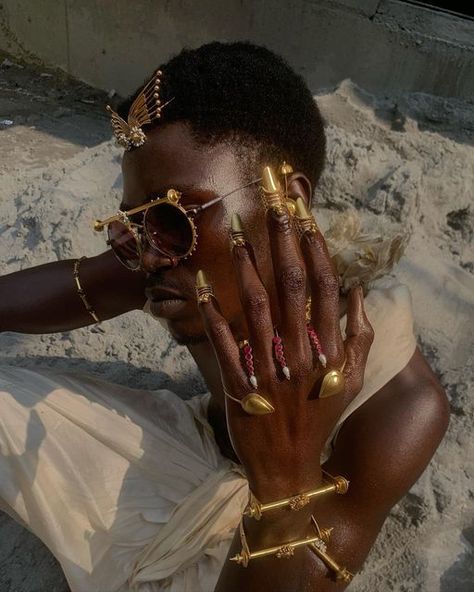 Bhavya Ramesh Jewellery, Bhavya Ramesh, Cultural Jewelry, Jewelry Promo, African Brass Beads, Modern Myth, R&b And Soul, Alternative Aesthetic, Alternative Jewelry