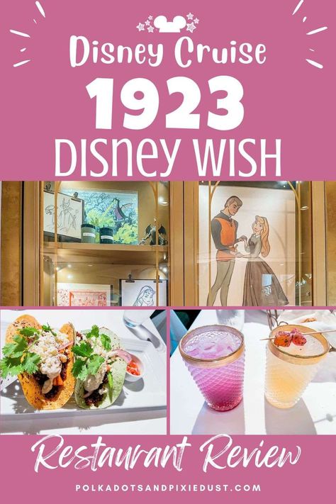 1923 Restaurant Review Disney Wish Cruise. All about Restaurants on Disney Wish Cruise Ship. Disney Wish Cruise Ship Food, Disney Wish Cruise Ship, Disney Wish Cruise, Disney Thanksgiving, Disney Cruises, Cruise Food, Disney Cruise Vacation, Disney Cruise Ships, Disney Wish