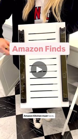 Clever Kitchen Hacks, Amazon Kitchen Finds, Amazon Kitchen Must Haves, Slide Out Shelves, Kitchen Finds, Creative Organization, Kitchen Organisation, Find Amazon, Tidy Kitchen