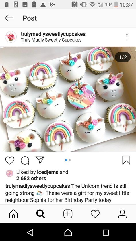 Cake Pop Decorating, 5th Birthday Party Ideas, Girl Bday Party, Cupcake Wars, Unicorn Cupcakes, Unicorn Foods, Unicorn Theme, Fondant Cupcakes, Flower Cupcakes