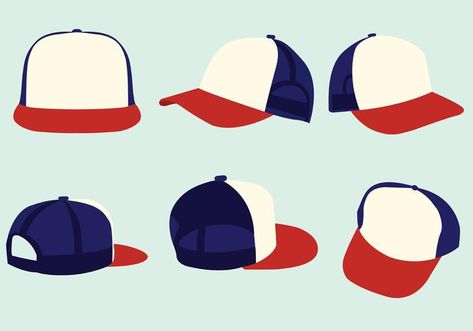 Trucker Hat Vector Pack Hat Clipart, Hat Art, Hat Vector, Vector Art, Trucker Hat, Art Images, Template Design, Vector Free, Royalty Free