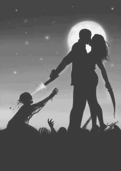 Love in a Zombie apocalypse Zombie Lover, Arte Zombie, Zombie Love, Zombie Art, Zombie Movies, Dead Zombie, Chandler Riggs, Apocalypse Survival, Zombie Survival