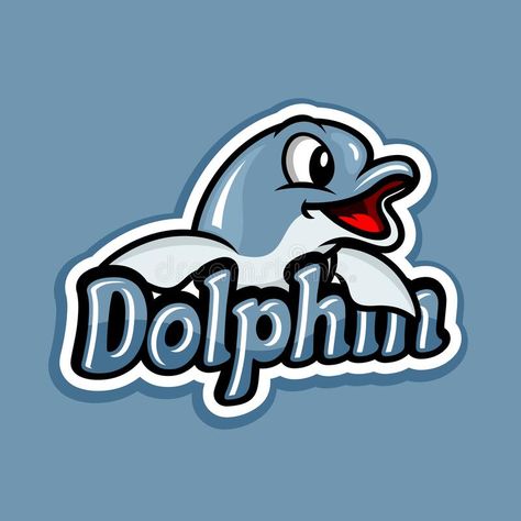 Dolphin Mascot, Dolphin Logo, Water Animals, Swim Team, Mascot Logo, Summer Projects, Mascot Design, 로고 디자인, Sea Animals